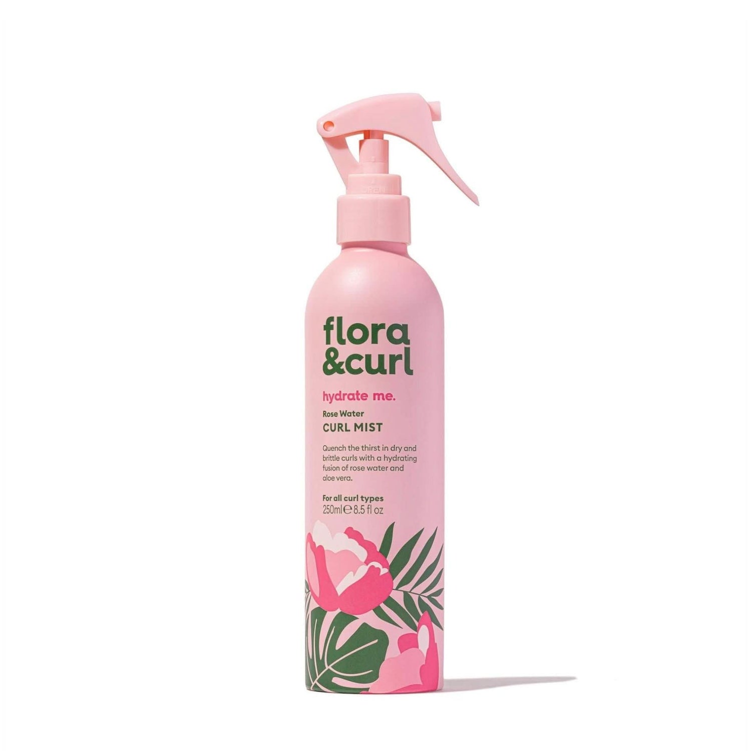 Flora &amp; Curl Hydrate Me Rose Water Curl Mist 250ml-Leave in-Beauty and hair supply