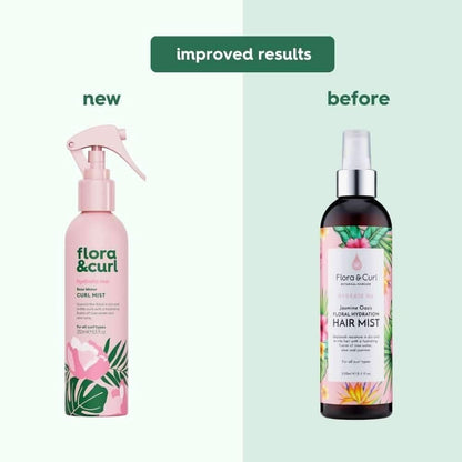 Flora &amp; Curl Hydrate Me Rose Water Curl Mist 250ml-Leave in-Beauty and hair supply