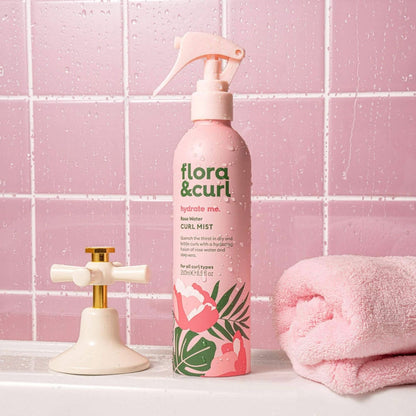 Flora &amp; Curl Hydrate Me Rose Water Curl Mist 250ml-Leave in-Beauty and hair supply
