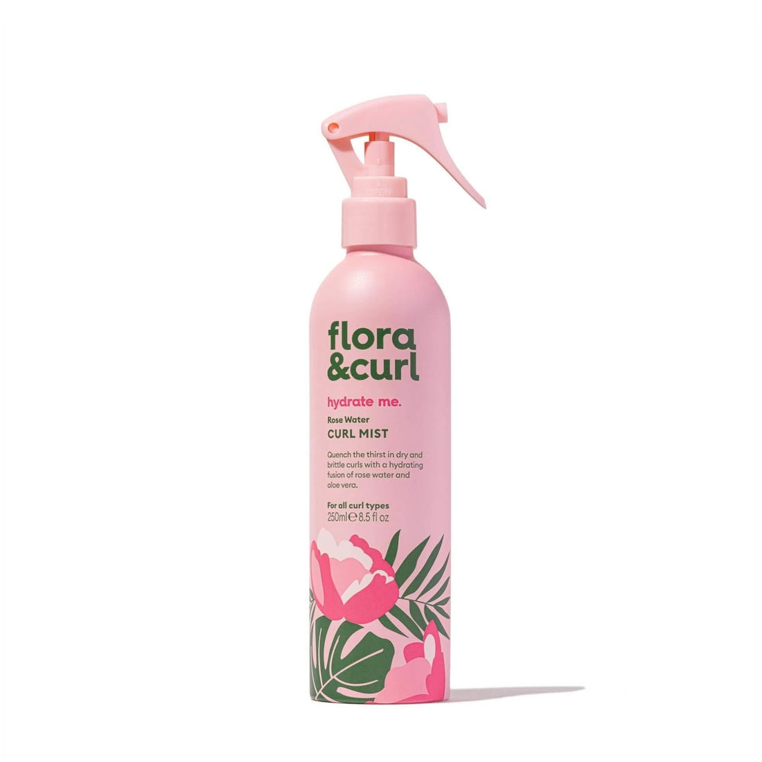 Flora &amp; Curl Hydrate Me Rose Water Curl Mist 250ml-Leave in-Beauty and hair supply