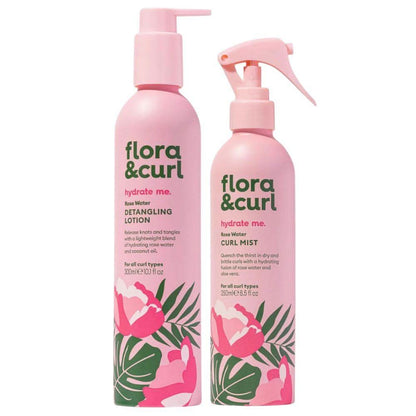 Flora &amp; Curl Hydrate Me Rose Water Hydrating Pack-Hair Care Kit-Beauty and hair supply