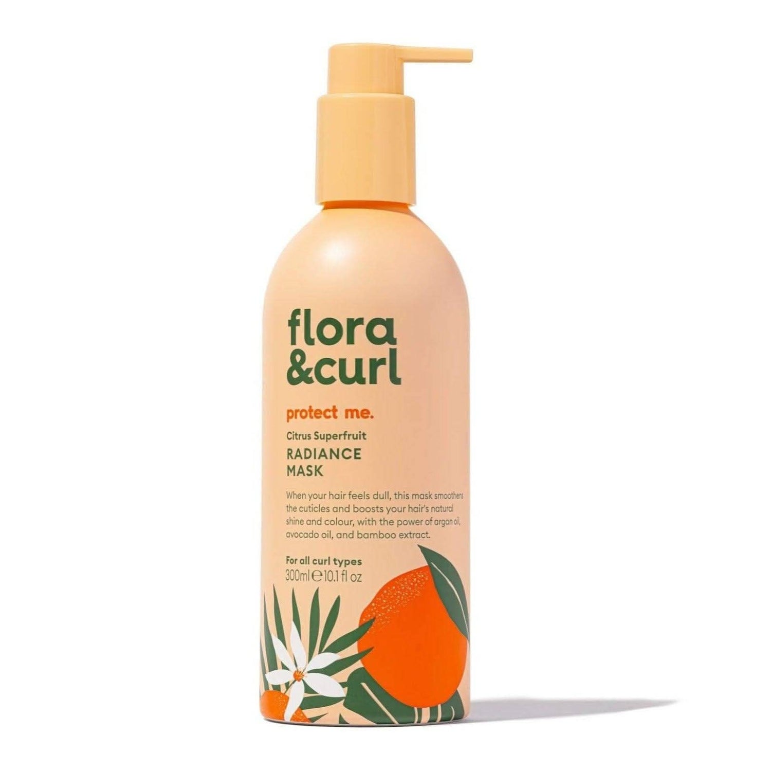 Flora &amp; Curl Protect Me Citrus Superfruit Radiance Mask 300ml-Hair Mask-Beauty and hair supply
