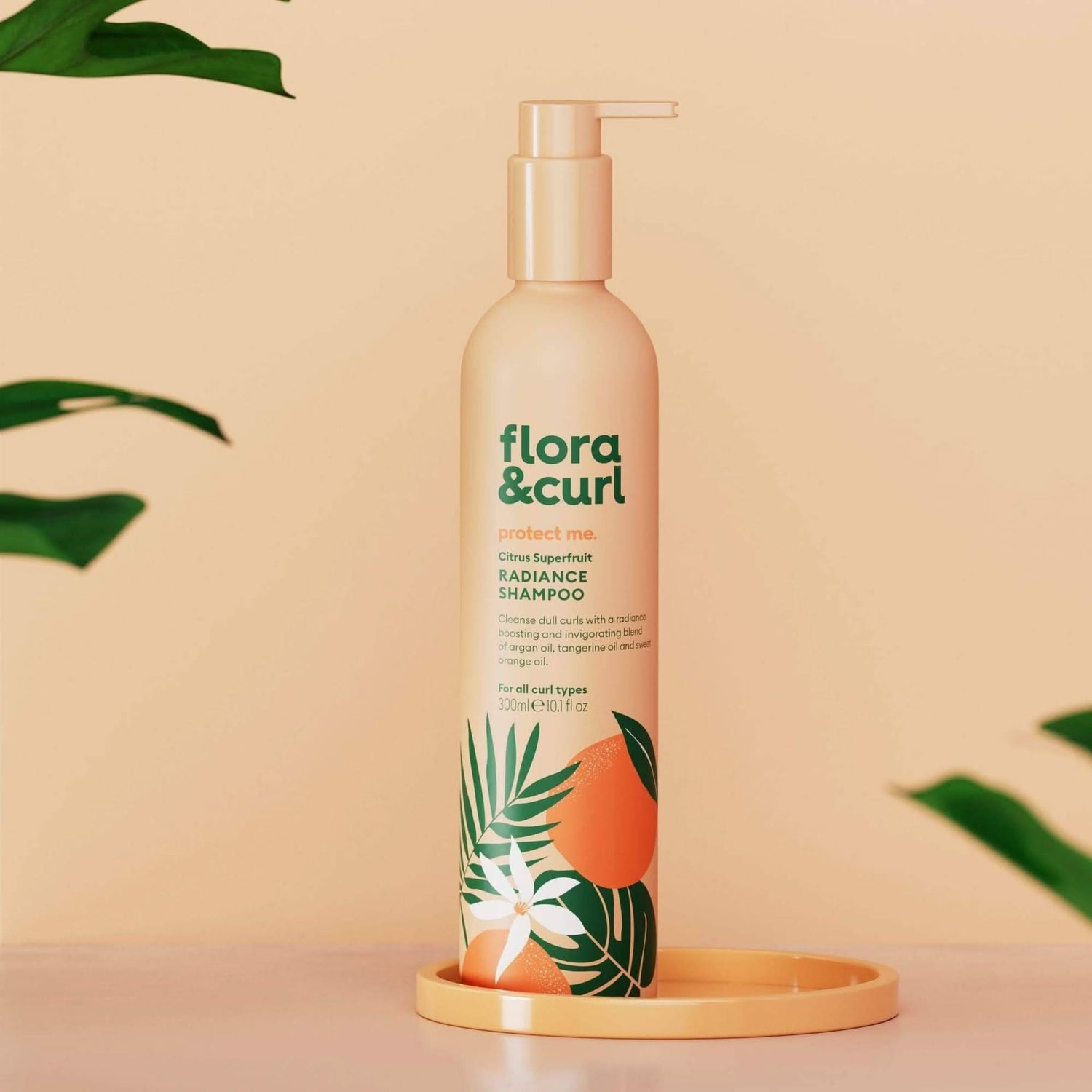 Flora &amp; Curl Protect Me Citrus Superfruit Radiance Shampoo 300ml-Strengthening Shampoo-Beauty and hair supply