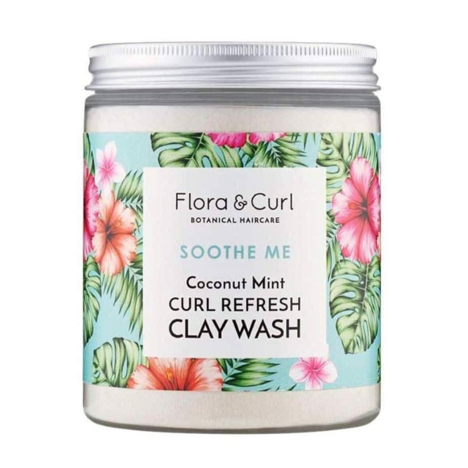 Flora &amp; Curl Soothe Me Coconut Mint Curl Refresh Clay Wash 260ml - Aladin Beauty