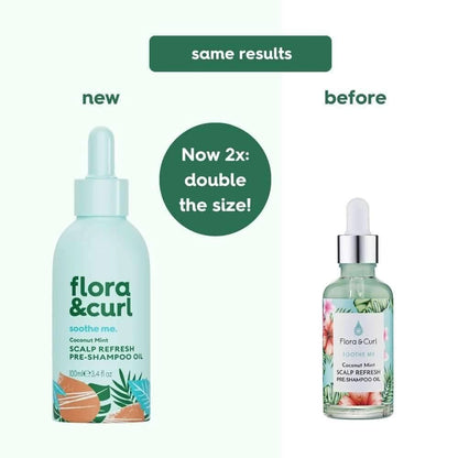 Flora &amp; Curl Soothe Me Coconut Mint Scalp Refresh Pre-Shampoo Oil 100ml-Hair Oil-Beauty and hair supply