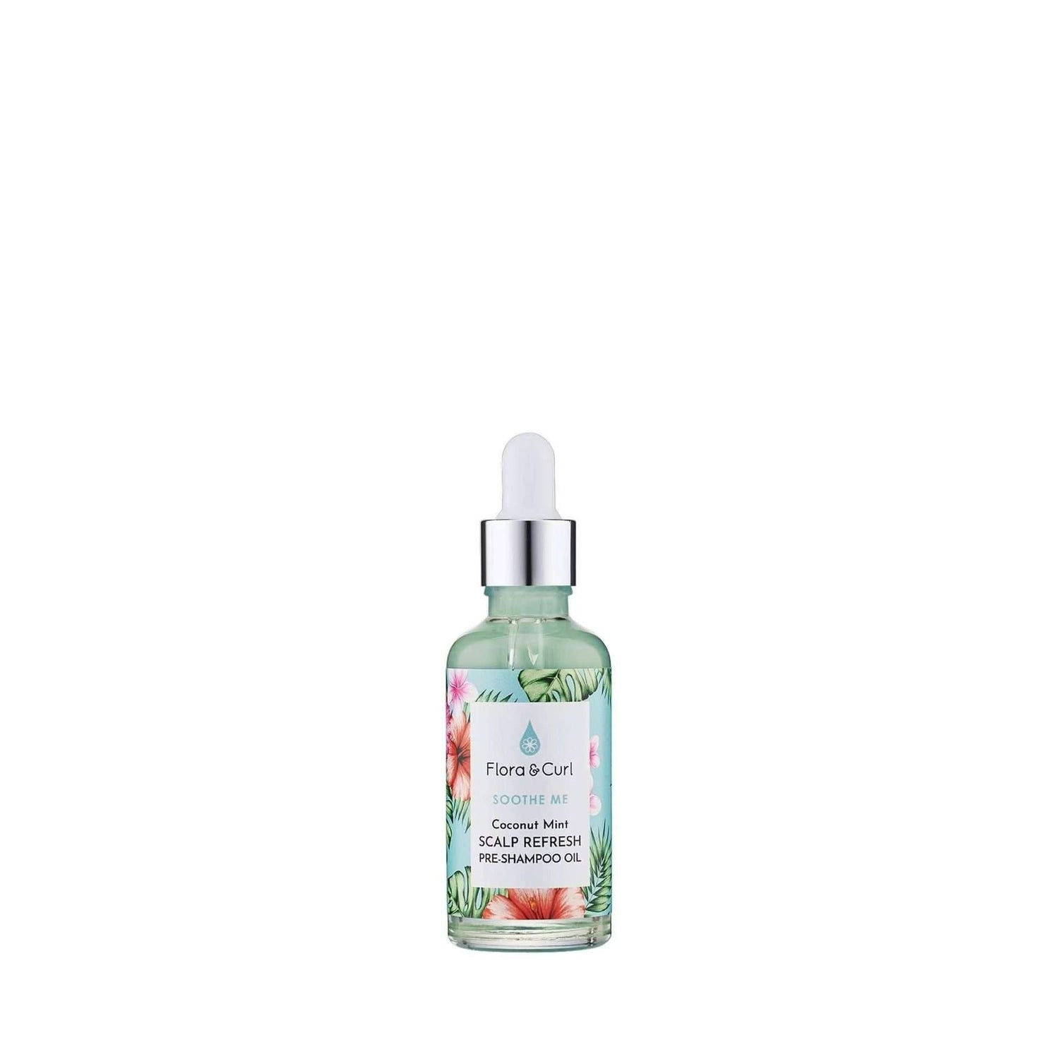 Flora &amp; Curl Soothe Me Coconut Mint Scalp Refresh Pre-Shampoo Oil 100ml-Hair Oil-Beauty and hair supply