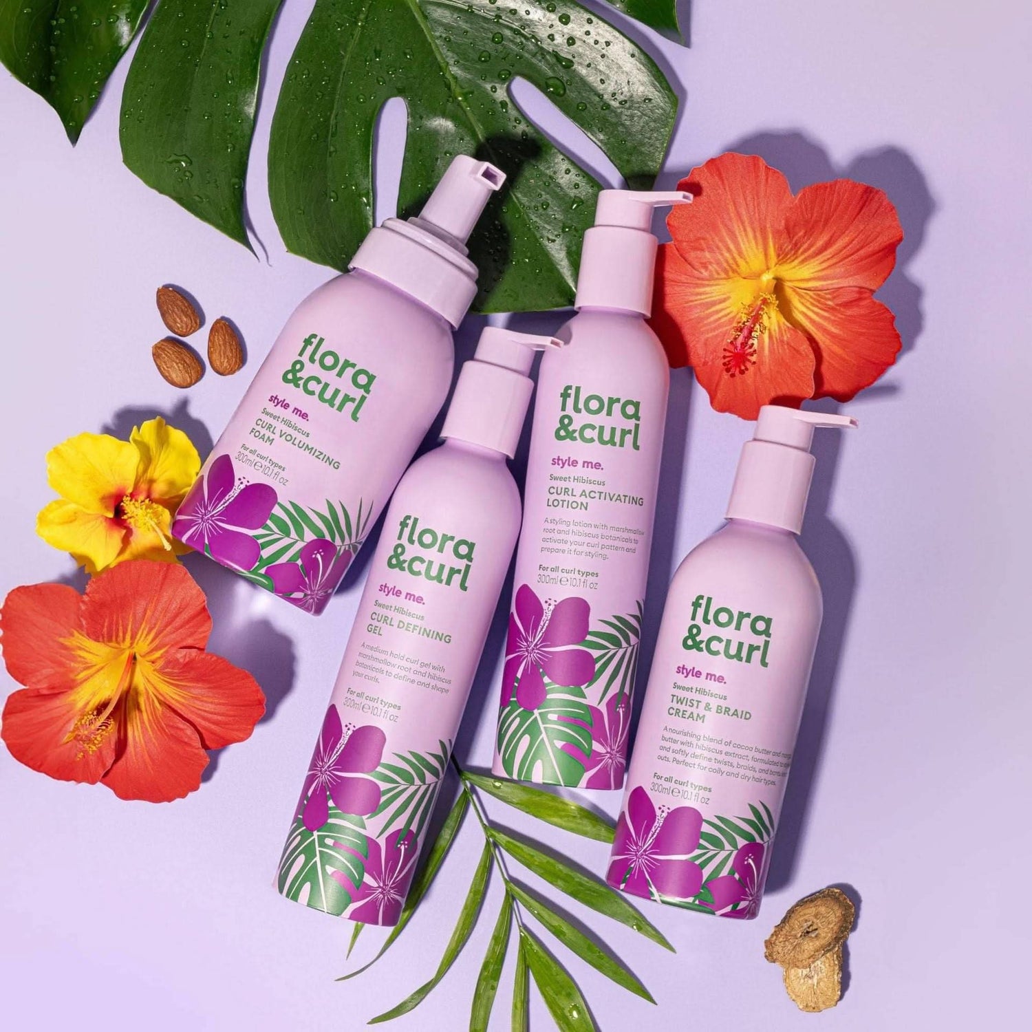 Flora &amp; Curl Style Me Sweet Hibiscus Curl Defining Gel 300ml