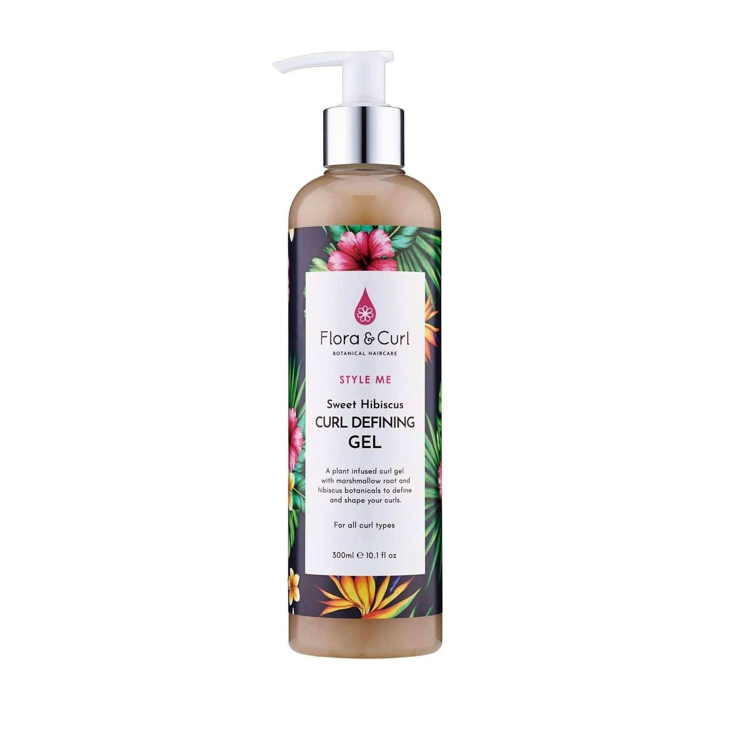 Flora &amp; Curl Style Me Sweet Hibiscus Curl Defining Gel 300ml-Gel-Beauty and hair supply