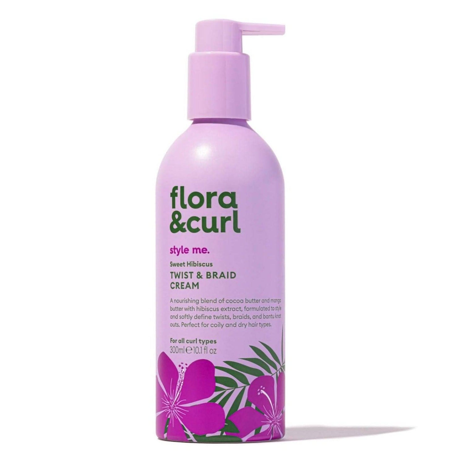 Flora &amp; Curl Style Me Sweet Hibiscus Twist &amp; Braid Cream 300ml-Twist &amp; Braid Cream-Beauty and hair supply