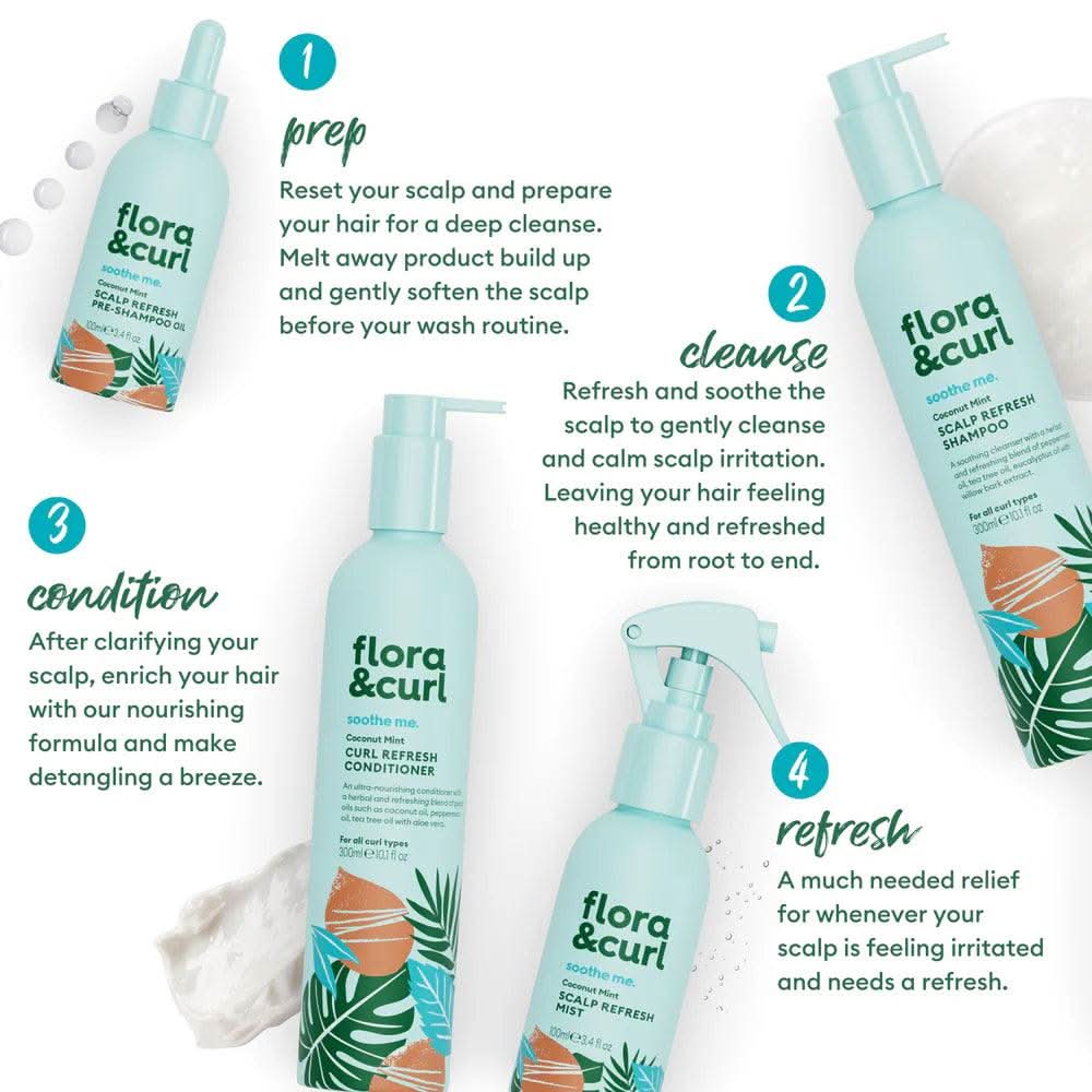 Flora &amp; Curl The Complete Soothing Set-Hair Care Kit-Beauty and hair supply