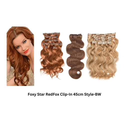 Foxy Star RedFox Clip-In 45cm Style-BW - Beauty and Hair Supply