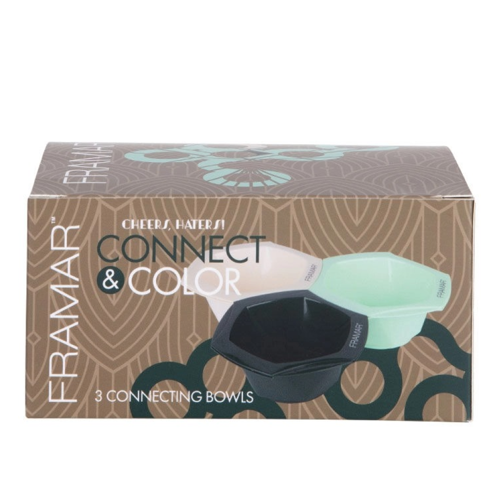 Framar 3 Pack Coloring Bowls Cheers Haters-Coloring Bowl-Beauty and hair supply