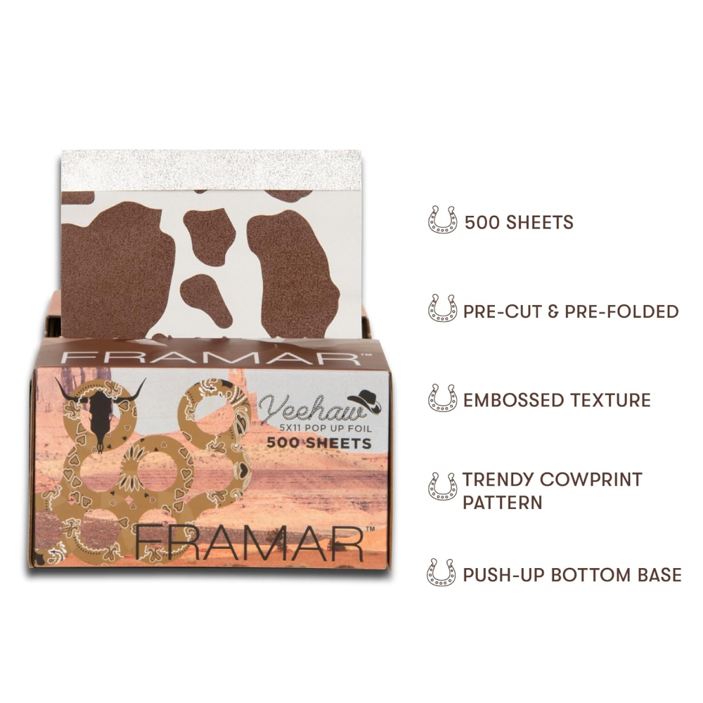 Framar 5x11 Pop-Up Foil 500 Sheets-Foil Sheets-Beauty and hair supply