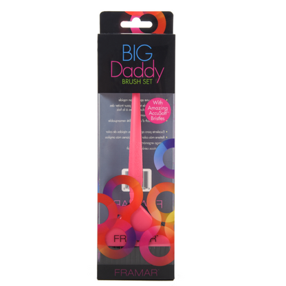 Framar Big Daddy Tricolor Brush Set 3 Pack-Hair Color Brush-Beauty and hair supply