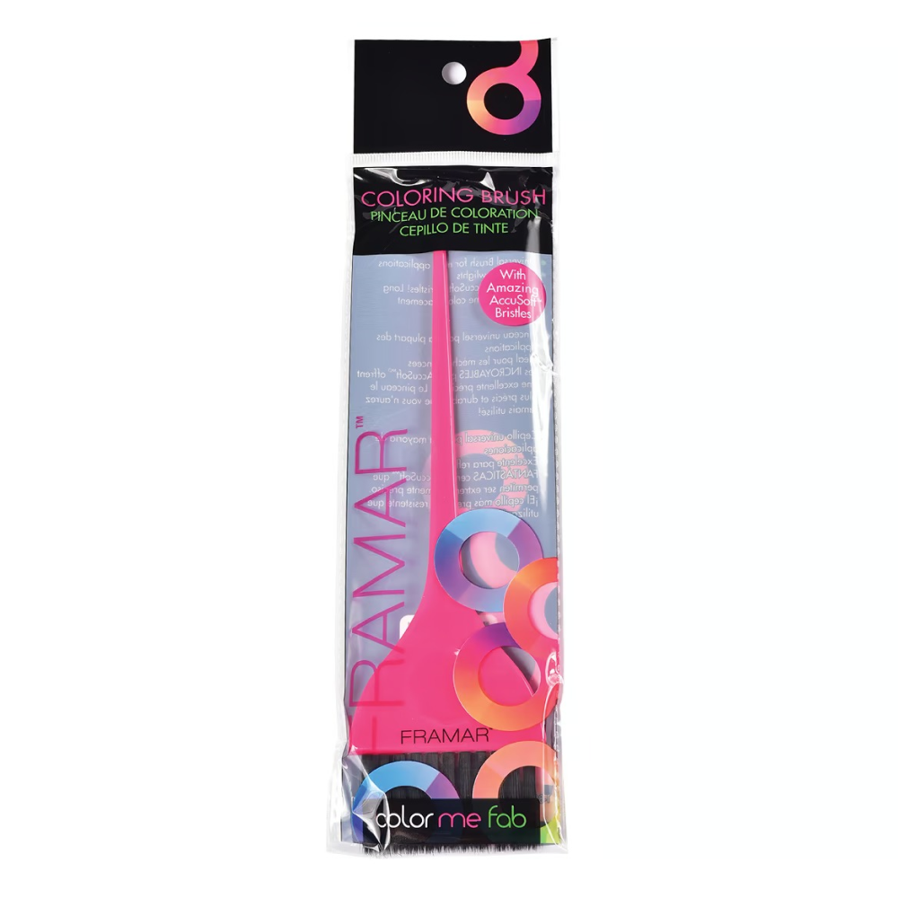 Framar Color Brush Pink-Hair Brush-Beauty and hair supply