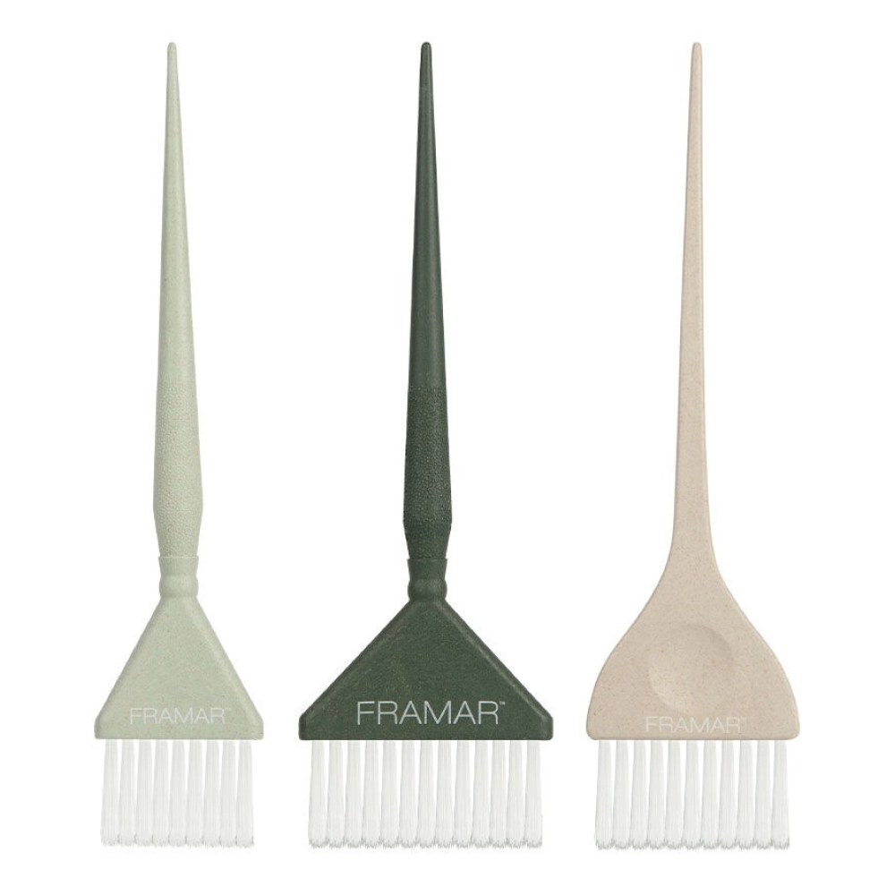 Framar Family Pack Brush Set Neutrals Sage-Hair Color Brush-Beauty and hair supply