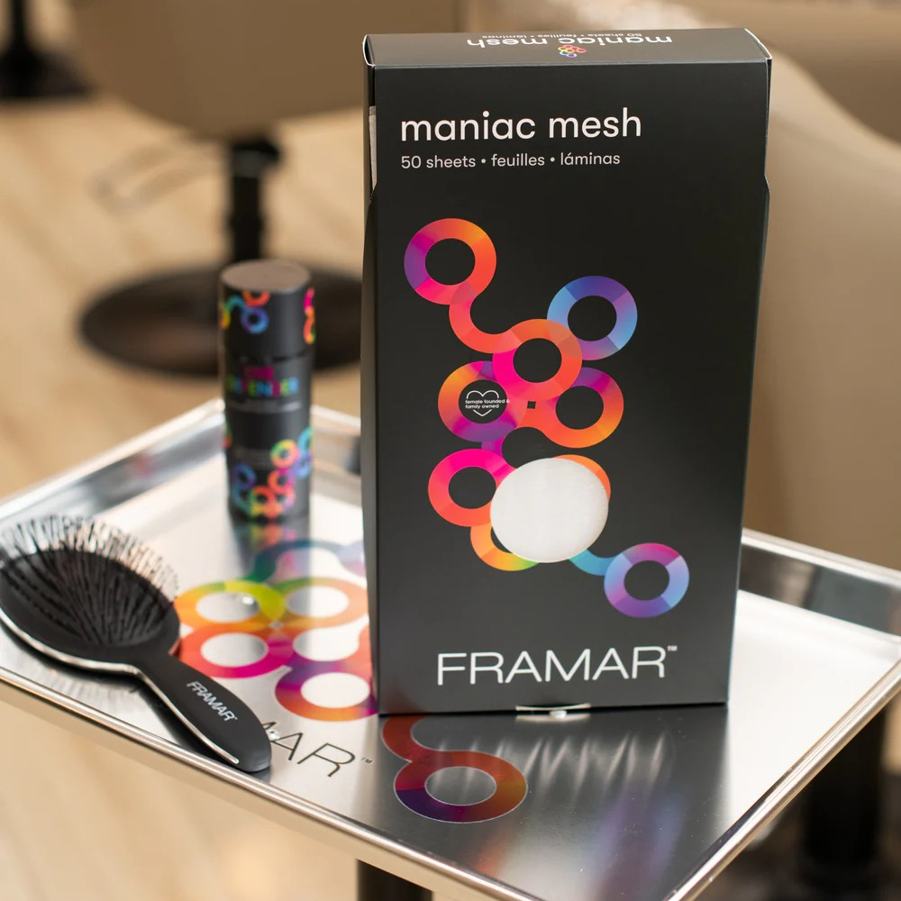 Framar Maniac Mesh Highlighting Sheets 50 Pack-Hair Colour Mesh Sheets-Beauty and hair supply