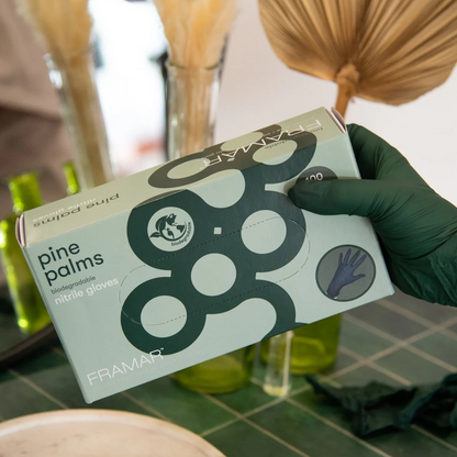 Framar Pine Palms Nitrile Gloves 100 Pieces-Gloves-Beauty and hair supply