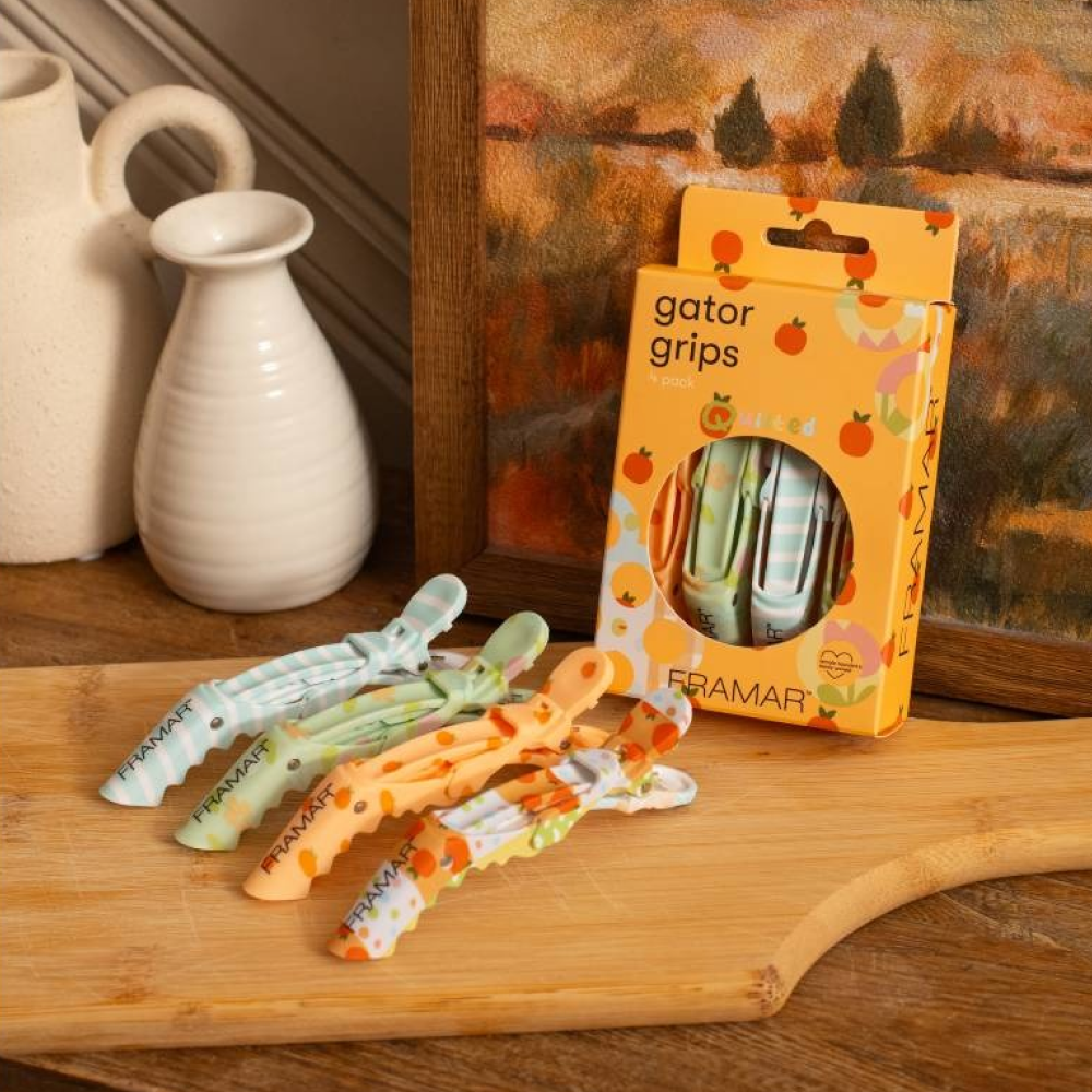Framar Quilted Gator Grips-Hair Clips-Beauty and hair supply