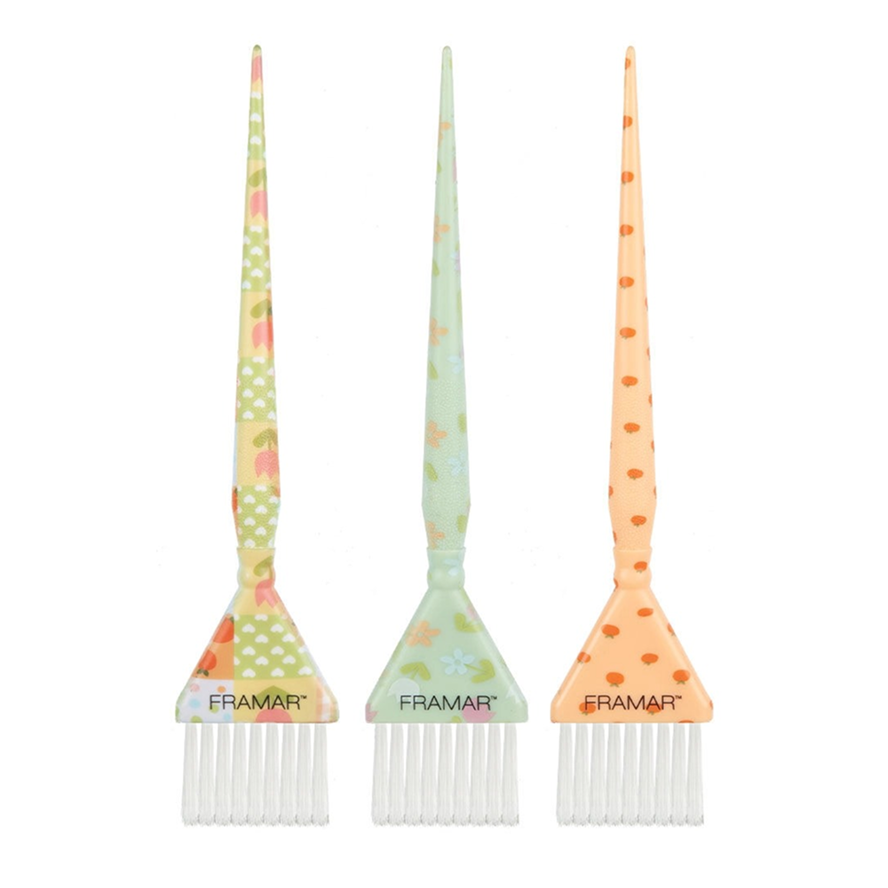 Framar Quilted Triple Threat Set-Hair Color Brush-Beauty and hair supply