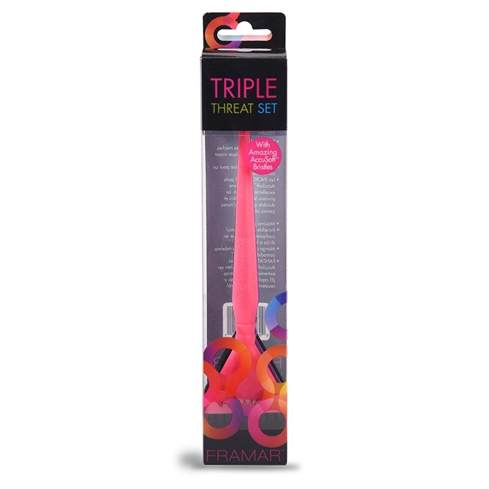 Framar Tricolor Brush Set 3 Pack-Hair Color Brush-Beauty and hair supply