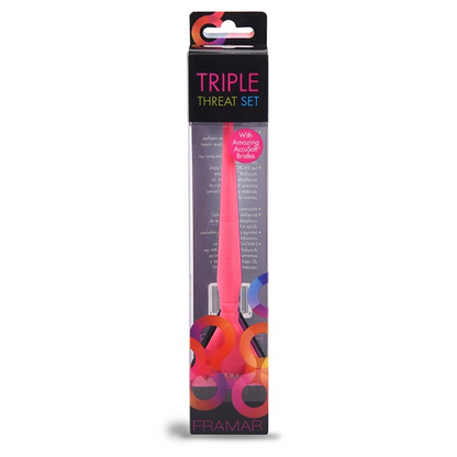 Framar Tricolor Brush Set 3 Pack-Hair Color Brush-Beauty and hair supply