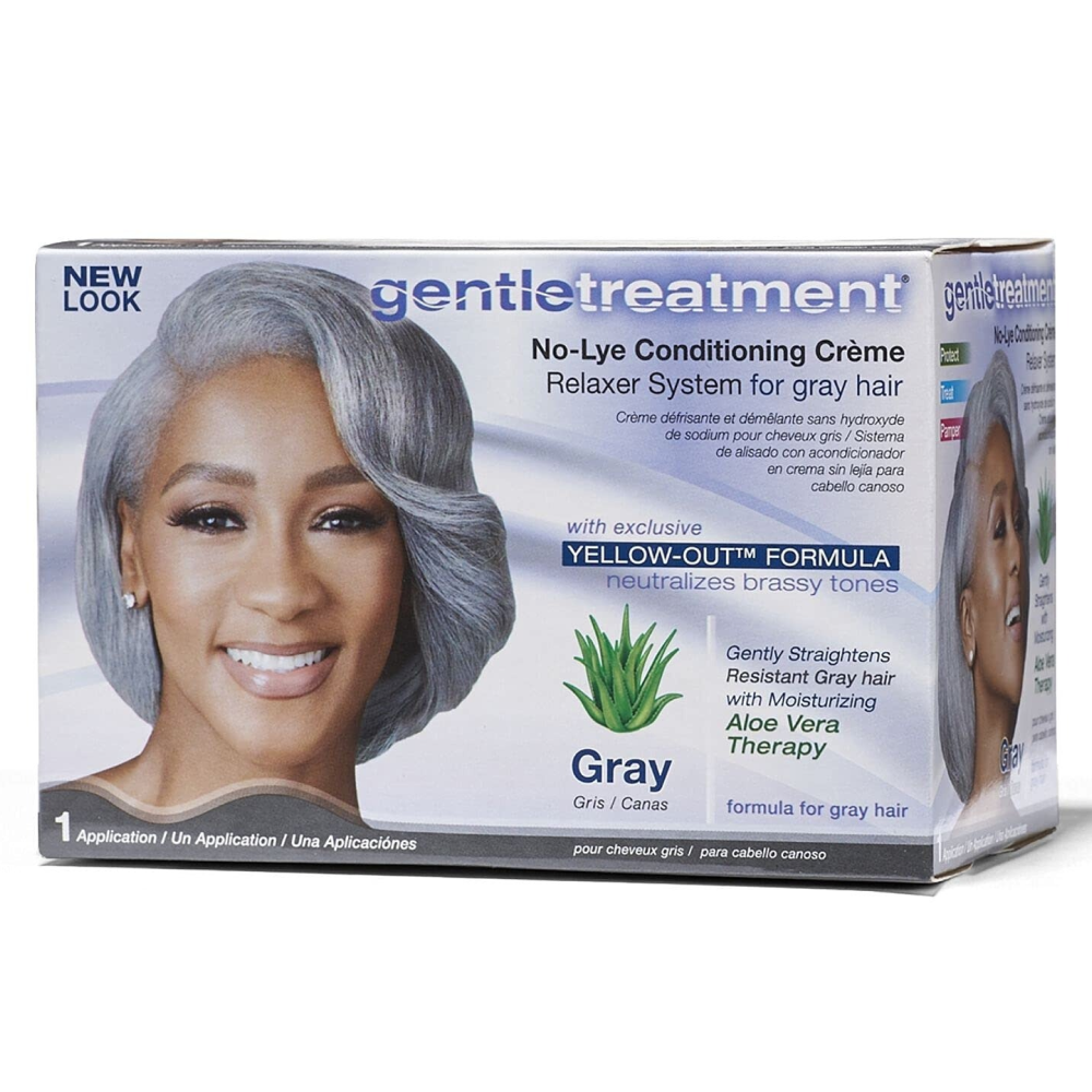 Gentie Treatment Relaxer Kit Gray-All-Beauty and hair supply