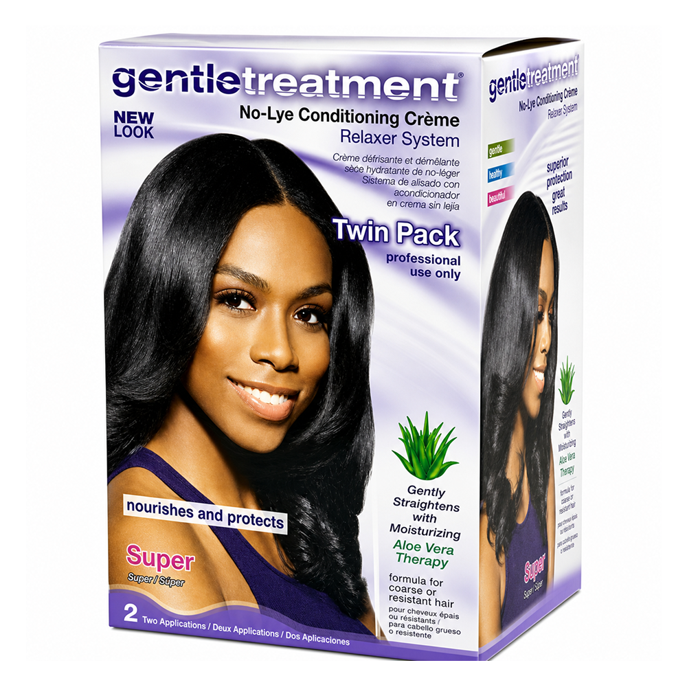 Gentie Treatment Relaxer Kit Twin Pack Super-All-Beauty and hair supply