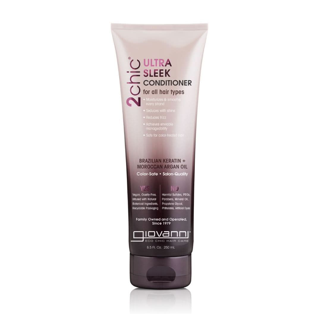 Giovanni 2Chic Brazilian Keratin &amp; Moroccan Argan Oil Conditioner 251ml-Moisturizing Conditioner-Beauty and hair supply