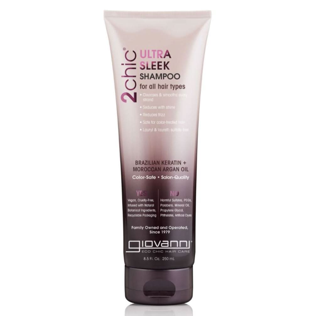 Giovanni 2Chic Brazilian Keratin &amp; Moroccan Argan Oil Shampoo 251ml-Moisturizing Shampoo-Beauty and hair supply