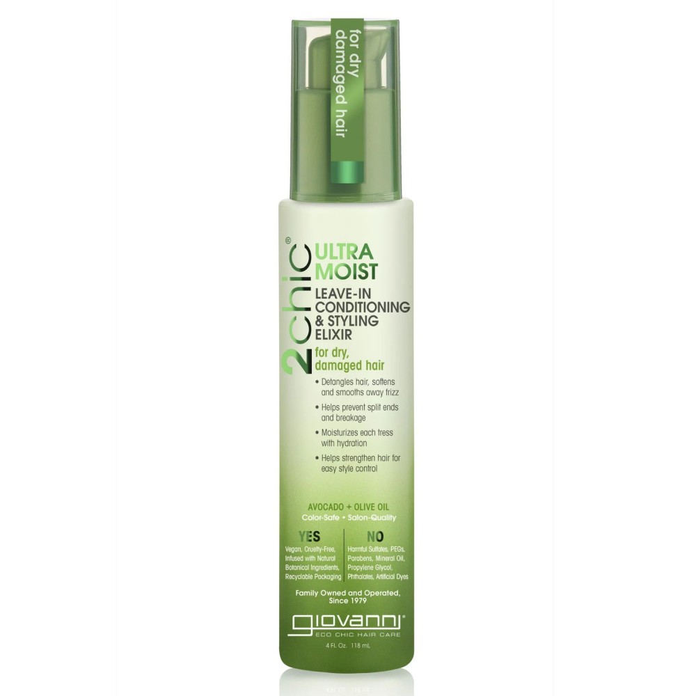 Giovanni 2Chic Ultra Moist Leave-In Conditioning &amp; Styling Elixir 4oz-Leave in-Beauty and hair supply