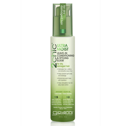 Giovanni 2Chic Ultra Moist Leave-In Conditioning &amp; Styling Elixir 4oz-Leave in-Beauty and hair supply