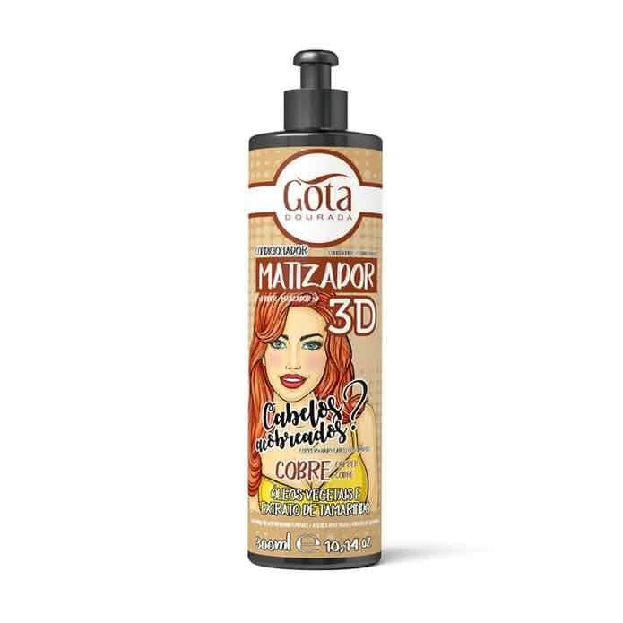 Gota Dourada 3D Toner 300ml-Toning Conditioner-Beauty and hair supply