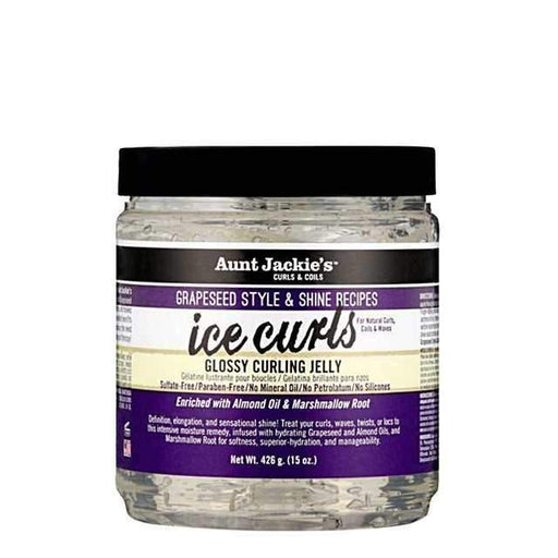 Grapeseed Ice Curls Glossy Curling Jelly Aunt Jackie's - Beauty And Hair Supply