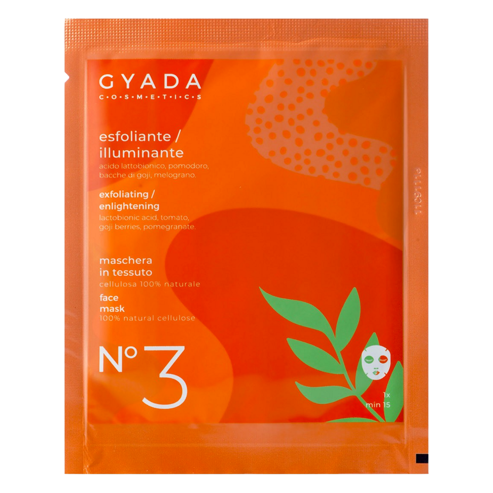 Gyada Face Sheet Mask N°3 Exfoliating &amp; Enlightening 15ml-All-Beauty and hair supply