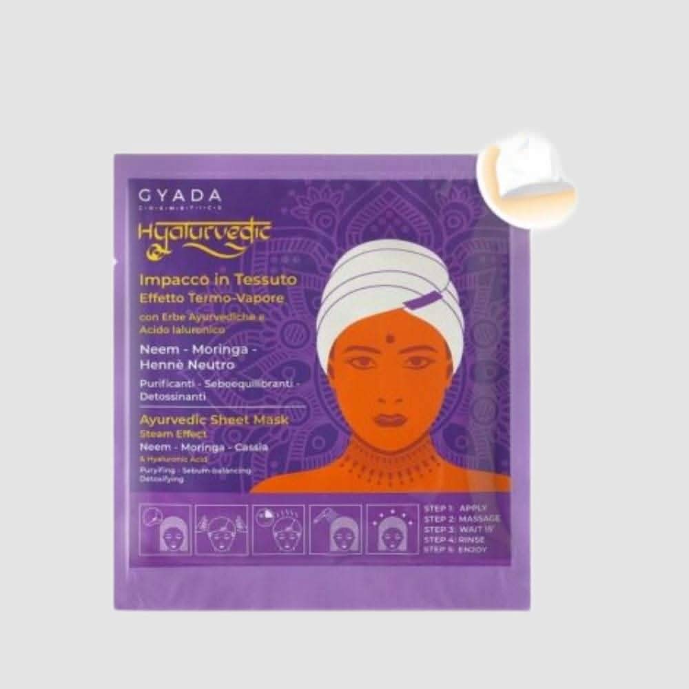 Gyada Hyalurvedic Purifying Ayurvedic Fabric Hair Wrap – Neem, Moringa, Neutral Henna 60ml-Hair Mask-Beauty and hair supply