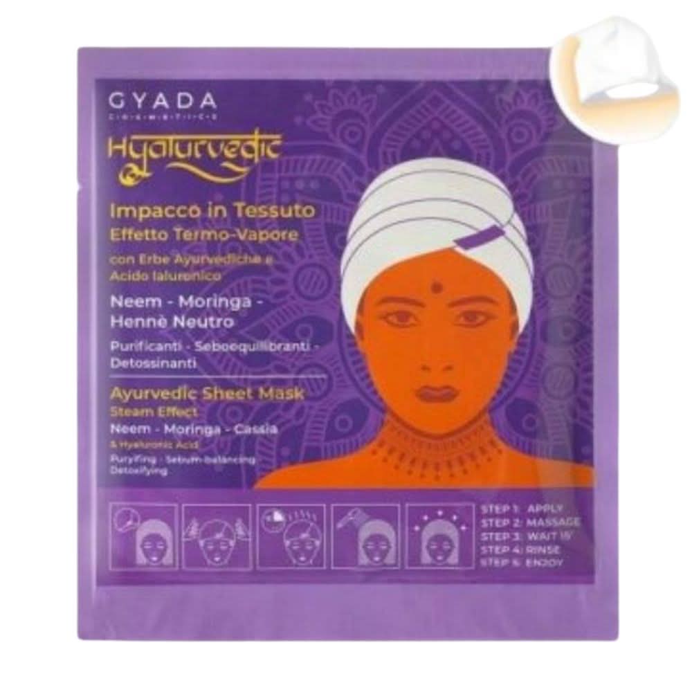 Gyada Hyalurvedic Purifying Ayurvedic Fabric Hair Wrap – Neem, Moringa, Neutral Henna 60ml-Hair Mask-Beauty and hair supply