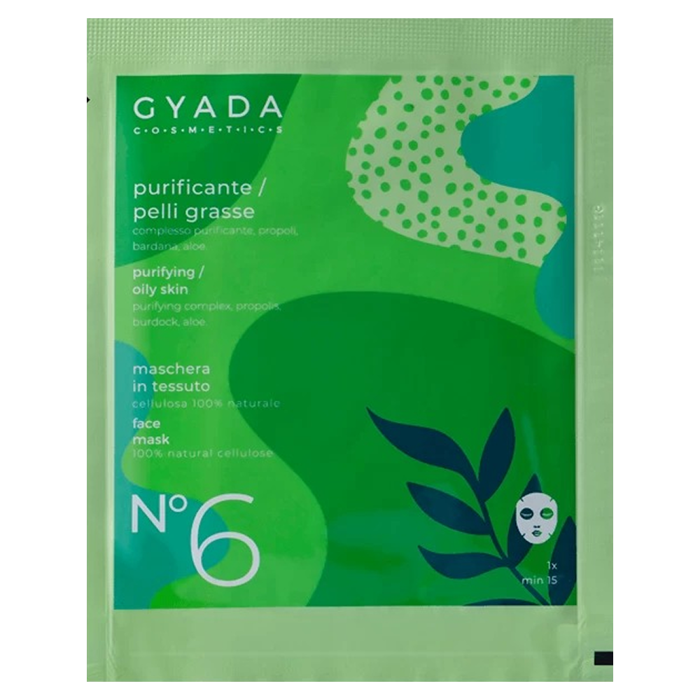 Gyada N°6 Face Sheet Mask Purifying 15ml-All-Beauty and hair supply