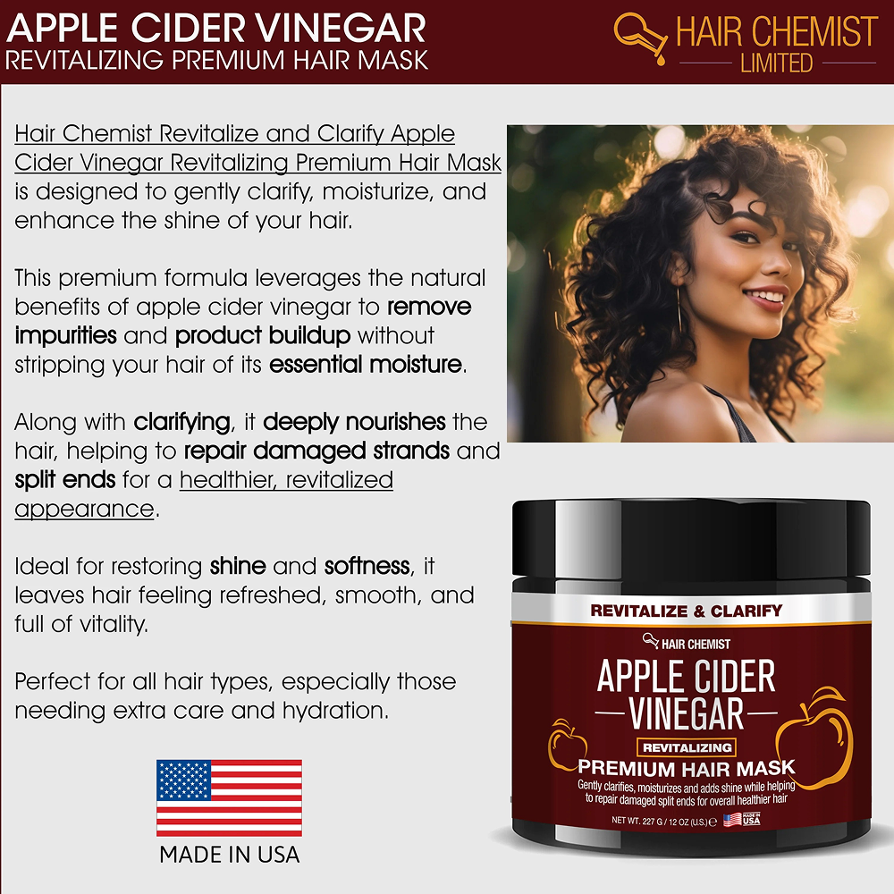 Hair Chemist Apple Cider Vinegar Mask 12oz-All-Beauty and hair supply