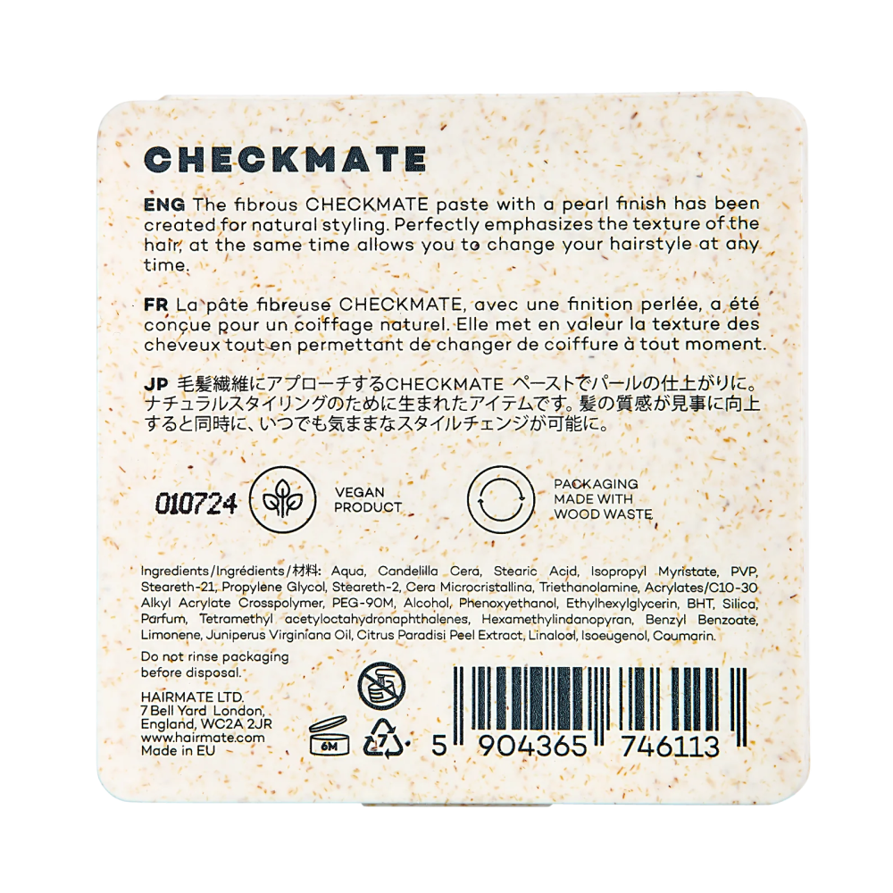 Hairmate Checkmate Flexible Paste For Natural Hair Style 75g-Styling Cream-Beauty and hair supply