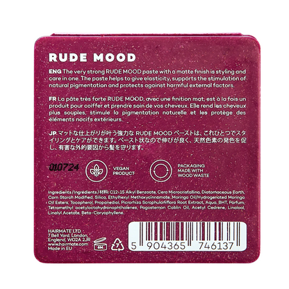 Hairmate Rude Mood Matte Finish Paste With Strong Fix 75g-Styling Cream-Beauty and hair supply