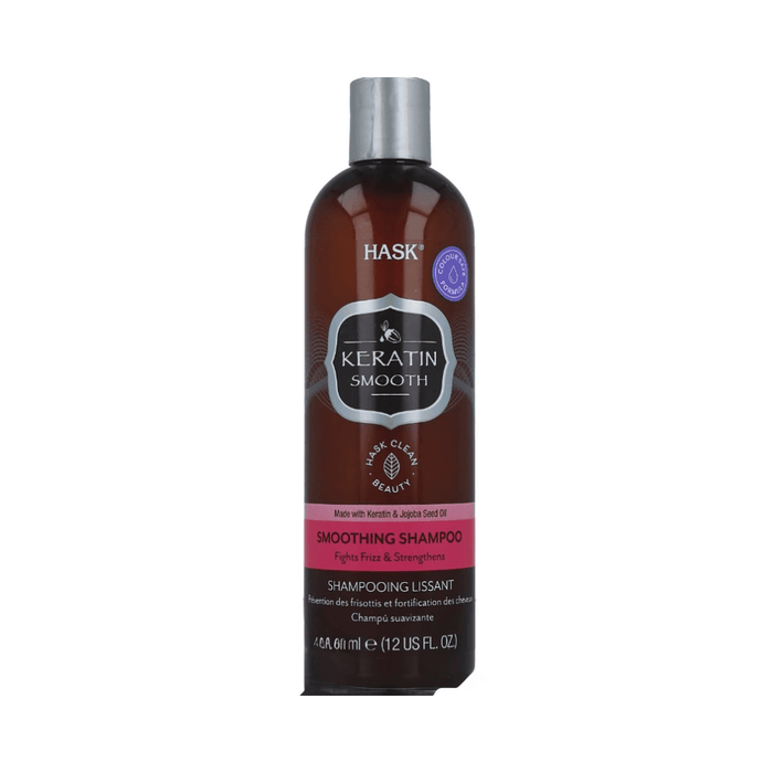 Hask Keratin Smoothing Shampoo 355ml - Beauty and Hair Supply
