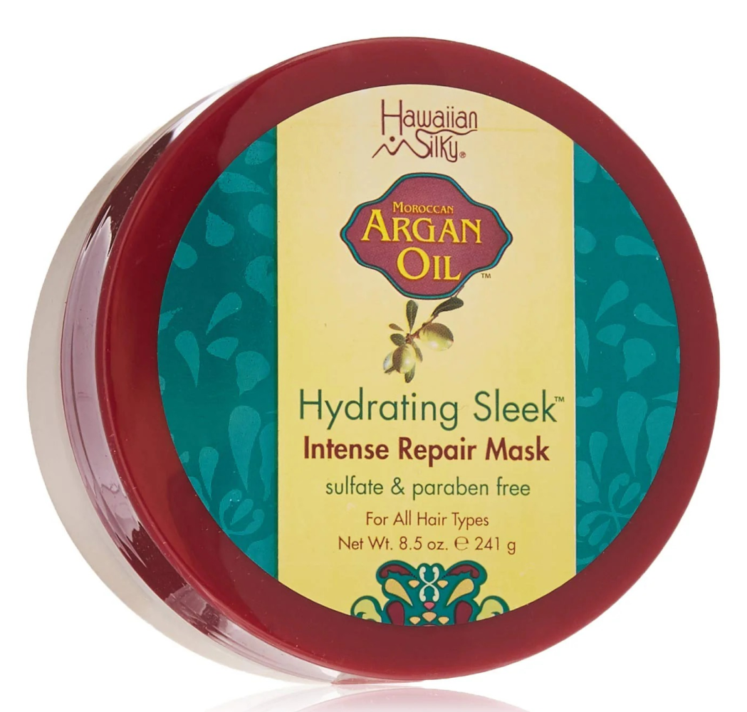 Hawaiian Silky Argan Repair Intense Repair Mask 8.5 oz-Hair Mask-Beauty and hair supply