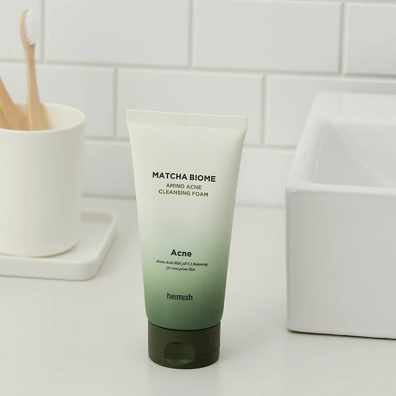 Heimish Matcha Biome Amino Acne Cleansing Foam 150ml-Gel Cleanser-Beauty and hair supply