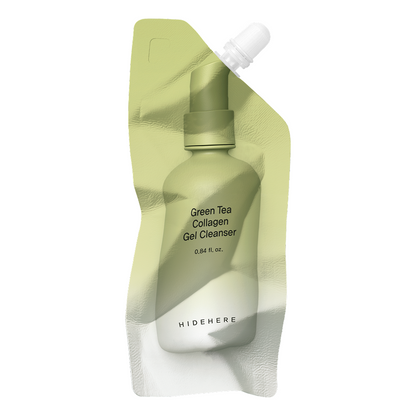 Hidehere Green Tea Collagen Gel Cleanser 25ml-Gel Cleanser-Beauty and hair supply