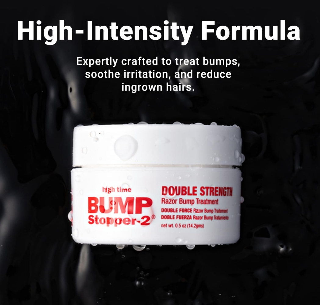 High Time Bump Stopper 2 Double Strength 14.2gm-Razor Bump Elixir-Beauty and hair supply