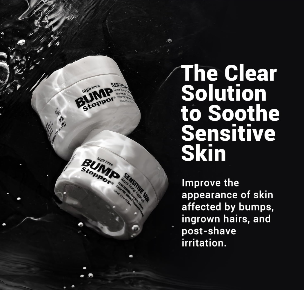 High Time Bump Stopper Treatment 1 Sensitive Labelled 14.2g-Razor Bump Elixir-Beauty and hair supply