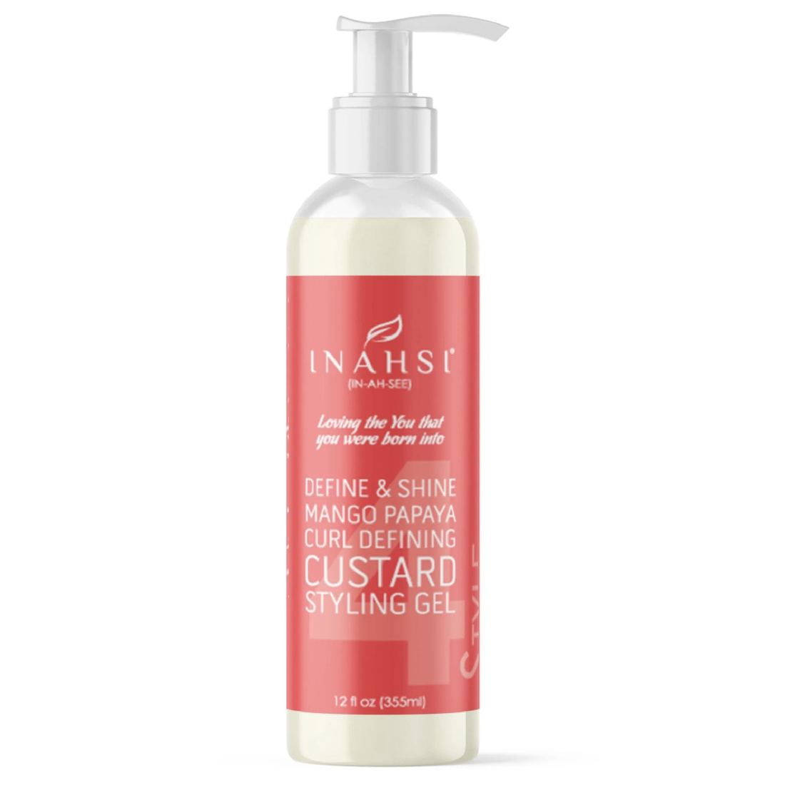 Inahsi Naturals Define &amp; Shine Mango Papaya Curl Defining Custard-Gel-Beauty and hair supply