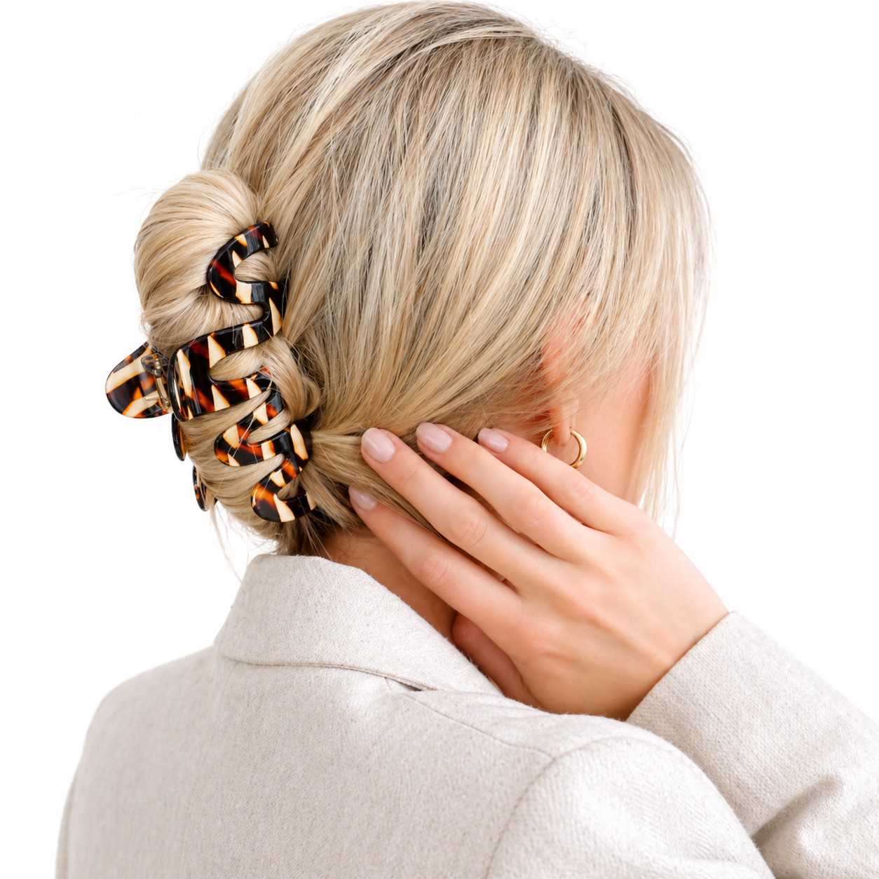 Invisibobble Clipstar L Cacoa Cream (1pc)-Hair Clips-Beauty and hair supply