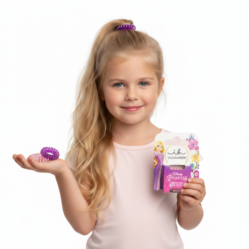 Invisibobble Kids Original Disney Rapunzel Strawberry 3 Pc-Hair Ties-Beauty and hair supply